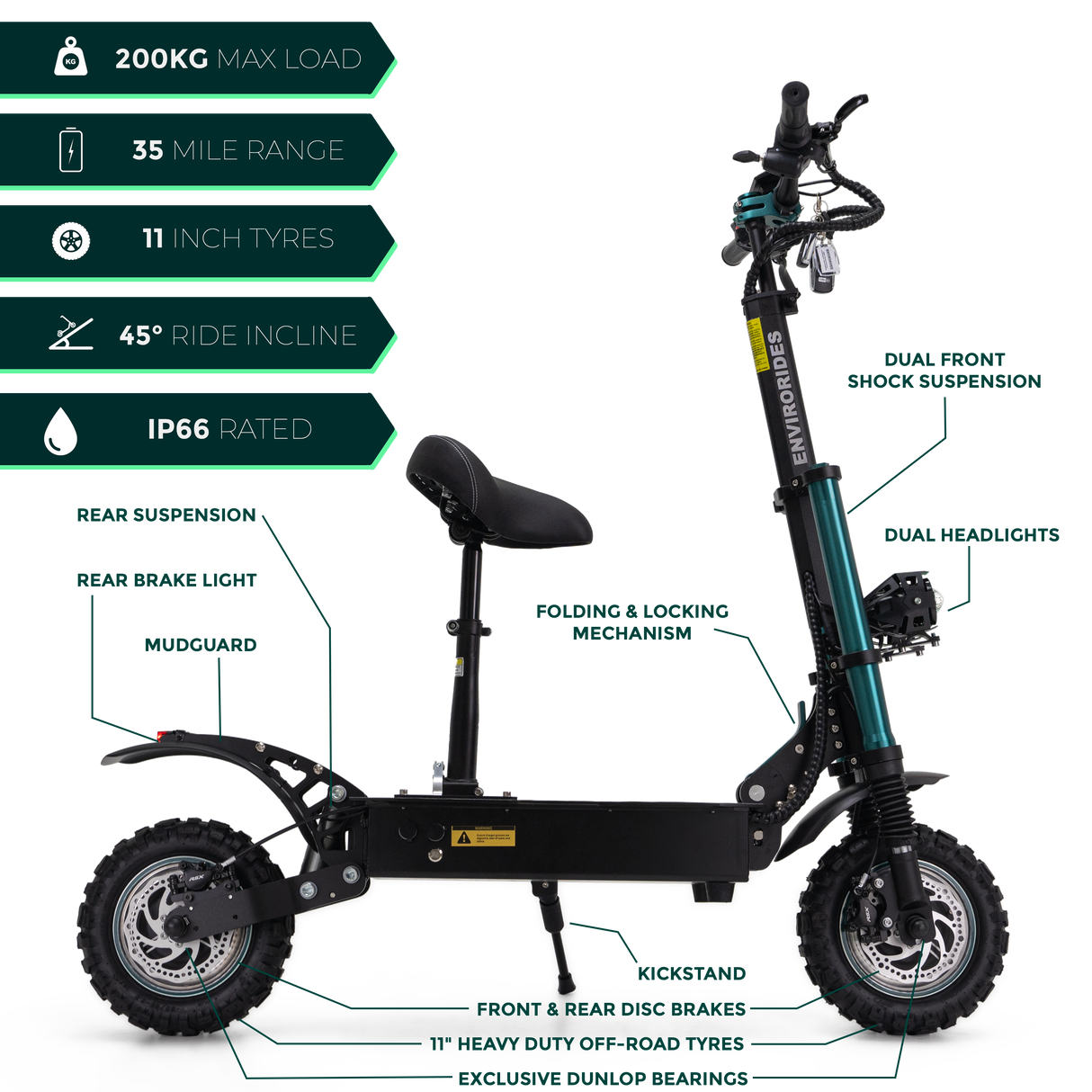 EVR Pro 2.0 Off Road Electric Scooter